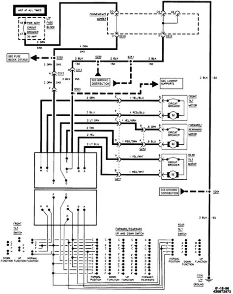 Chevy Power Seat Wiring Diagram: Q&A for 1996 Silverado Bucket Seats