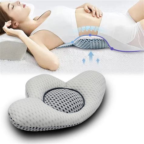 HAKURYU | Bed sleep lumbar support lumbar pad / Ergonomic design lumbar 3D lumbar support ...