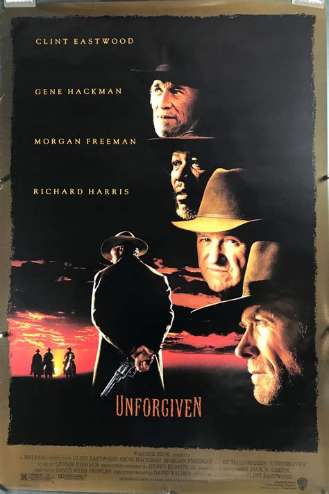 UNFORGIVEN, Original Clint Eastwood Western Movie Poster - Original Vintage Movie Posters