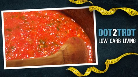 Low Carb, Sugar-Free Tomato Sauce | Dot2Trot