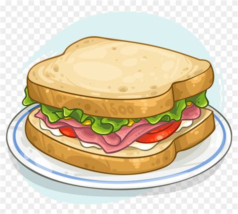 sandwich hams - Clip Art Library