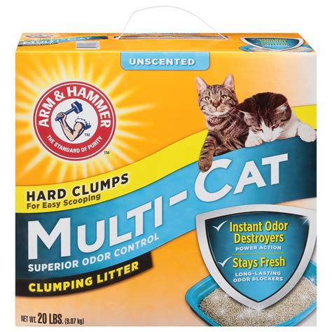 Save on Arm & Hammer Multi-Cat Cat Litter Clumping Unscented Order Online Delivery | Food Lion