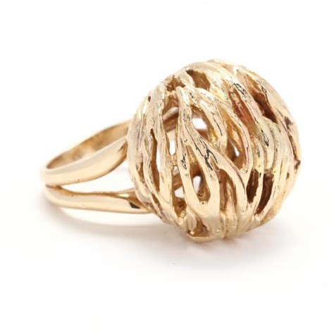 Gold Dome Ring (Lot 3065 - Luxury Accessories, Jewelry, & SilverJun 15, 2023, 10:00am)