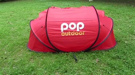 1 person single layer pop up tent, 2 seconds tent, festival tent - YouTube