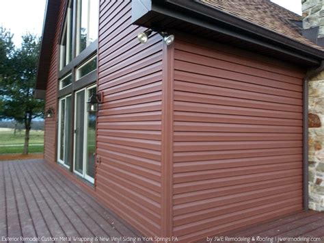 Log Cabin Remodel Vinyl Siding Install York Springs PA | JWE Remodeling