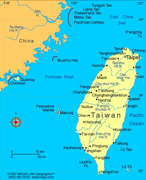 Taiwan Map Political Regional | Maps of Asia Regional Political City