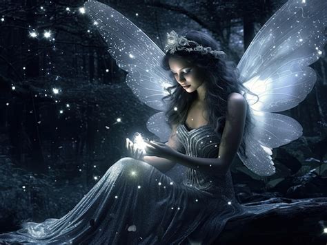 Premium Photo | Beautiful fairy in a fantasy world with a beautiful ...