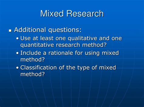 PPT - Mixed Methods Research PowerPoint Presentation, free download ...