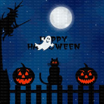 halloween animated bg - GIF animé gratuit - PicMix