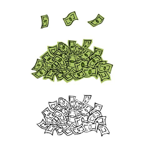 Big Pile Of Money Drawings Illustrations, Royalty-Free Vector Graphics ...