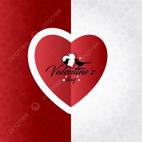 Valentine S Day Card With Red Heart, Illustration, Happy, Card PNG and ...