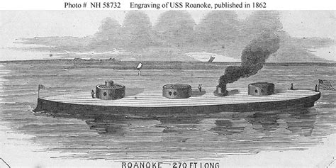 USN Ships--USS Roanoke (1857-1883) -- As an Ironclad