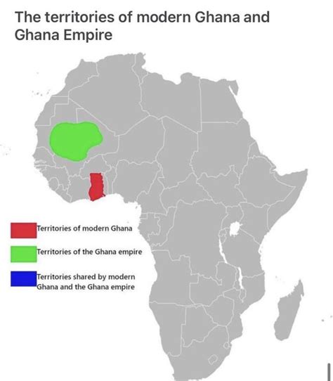 Ghana vs. the Ghana empire : r/MapPorn