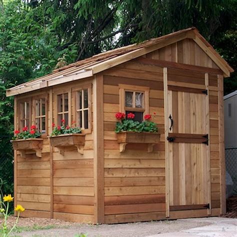 Sunshed 8 Ft. W x 8 Ft. D Wood Garden Shed | Wayfair