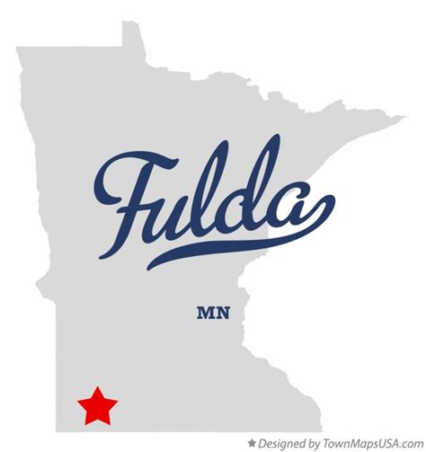 Map of Fulda, MN, Minnesota