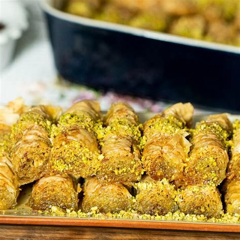 Pistachio Baklava Rolls: Saragli - Dimitras Dishes