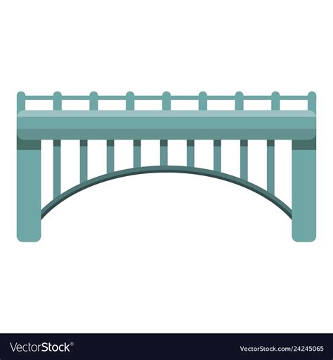 Park bridge icon cartoon style Royalty Free Vector Image