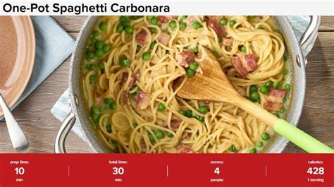 One-Pot Spaghetti Carbonara | Pasta Carbonara Recipe | Campbell's ...