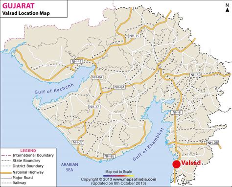 Valsad Location Map, Where is Valsad