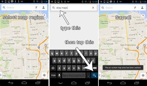 "Okay Maps" Easter Egg Brings Offline Mode Back To The New Google Maps App | TechCrunch