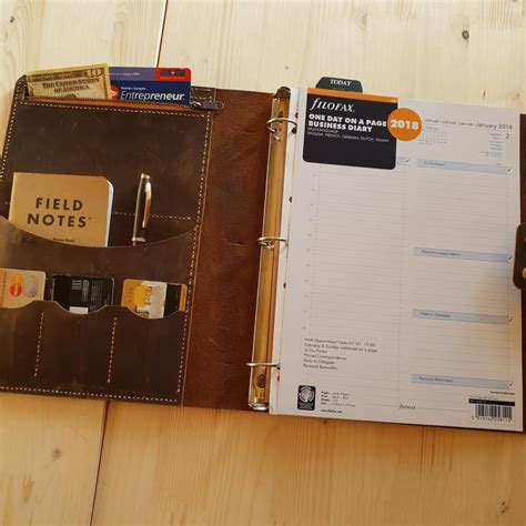 Leather 3 Ring Binder Portfolio – Vintage Leather Co Business Portfolio Binder, Leather ...