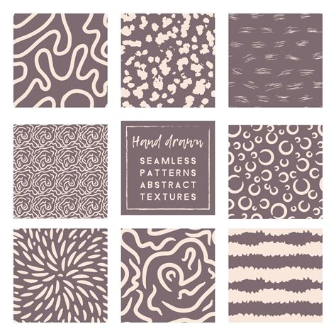 Rose taupe patterns set with primitive doodle elements 4684538 Vector Art at Vecteezy