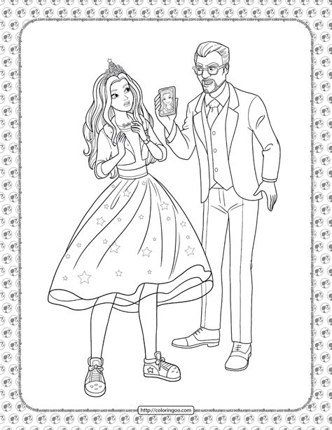 Barbie Princess Adventure Coloring Pages 16