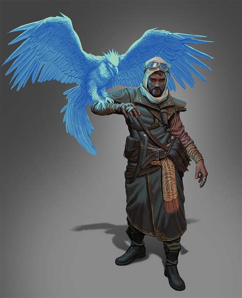 [Art] Human Sorcerer With Phoenix : r/DungeonsAndDragons