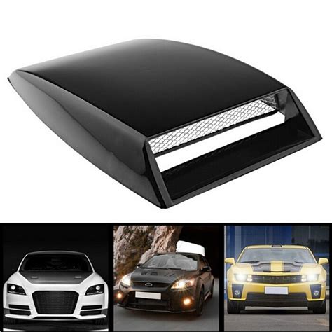 Car Design 3D Vent Hood Scoop Exterior Decoration Black | Shopee Philippines