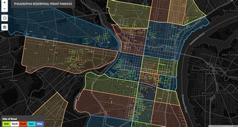 Map of Philly's Residential Permit Parking Streets