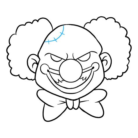 How to Draw a Scary Clown - Really Easy Drawing Tutorial | Scary clown ...