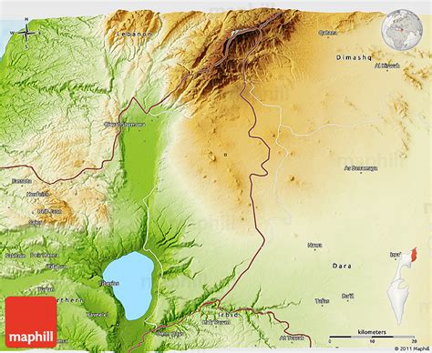 Golan Heights Map