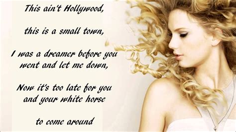 White Horse (Lyrics) by Taylor Swift - YouTube