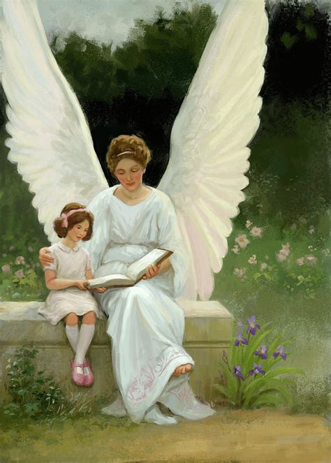 Guardian angel painting - heyluli