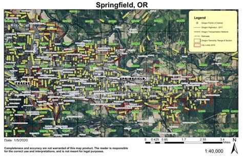 Springfield, Oregon Map by Super See Services | Avenza Maps