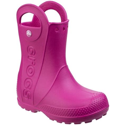 Crocs Boys & Girls Handle It Rain Waterproof Wellies Wellington Boots ...