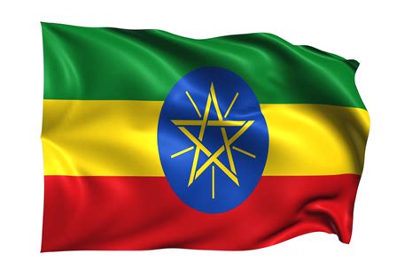 Ethiopia Waving flag Realistic Transparent Background 15309554 PNG