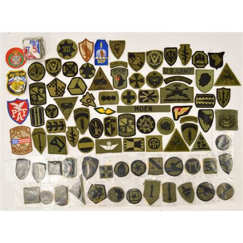 Sold Price: Lot of USA Army & National Guard Patches Rank Div - October 6, 0120 10:00 AM CDT