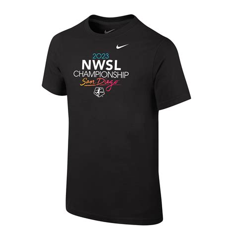 Youth Nike NWSL 2023 Championship Black Tee | NWSL Shop