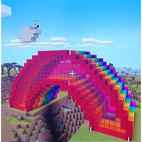 Minecraft rainbow house