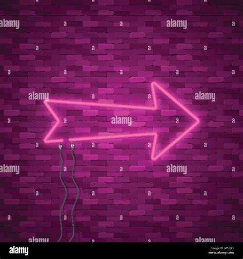Neon Arrow Sign Stock Vector Image & Art - Alamy