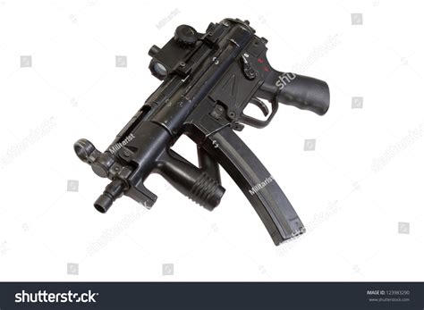 Submachine Gun Mp5 Isolated Stock Photo 123983290 : Shutterstock