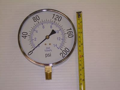 LARGE-4-5-200-PSI-AIR-COMPRESSOR-TANK-PRESSURE-GAUGE