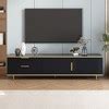 68.9" Modern Tv Stand For Tvs Up To 65", Tv Media Console Table With 2 Drawers And 2 Cabinets ...