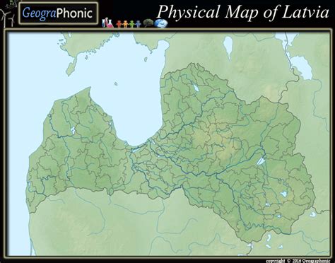 Physical Map of Latvia Quiz