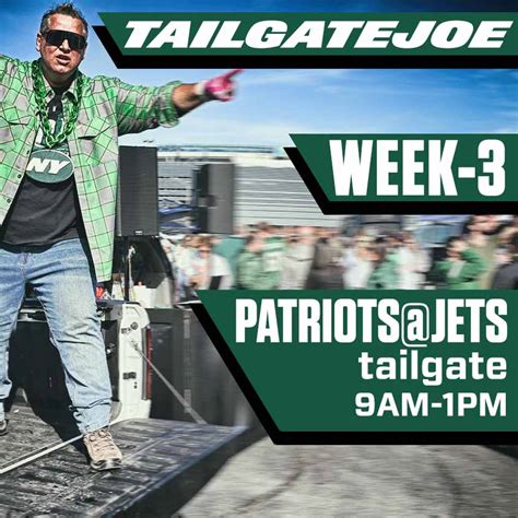 NY Jets Tailgate Party, Patriots at Jets 2023