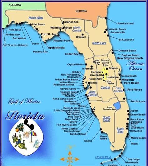 Map Of Florida West Coast Beaches - Map Of Florida