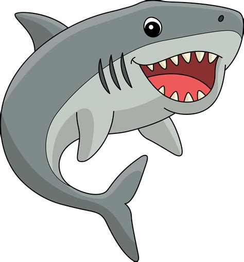 Megalodon Animal Cartoon Colored Clipart 20088436 Vector Art at Vecteezy