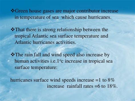 Causes of hurricanes and storms in u.s.a