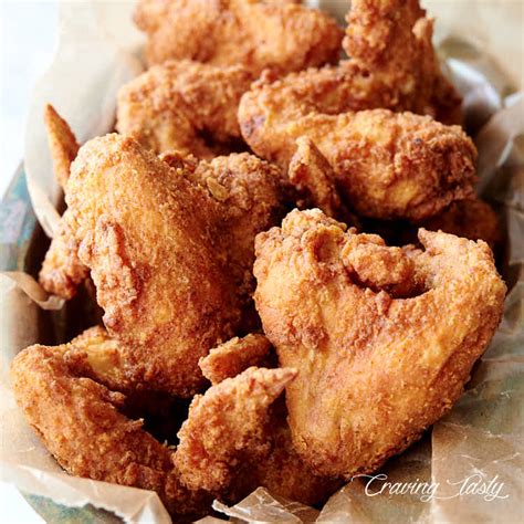 Deep-Fried Chicken Wings - Craving Tasty